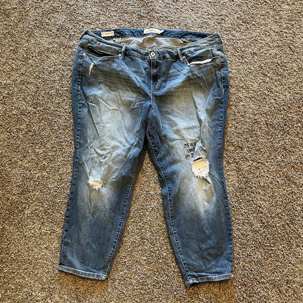Torrid Distressed Denim Jeans